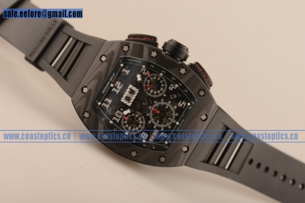 1:1 Clone Richard Mille RM 011 Chrono Watch Carbon Fiber RM 011 (KV) - Click Image to Close